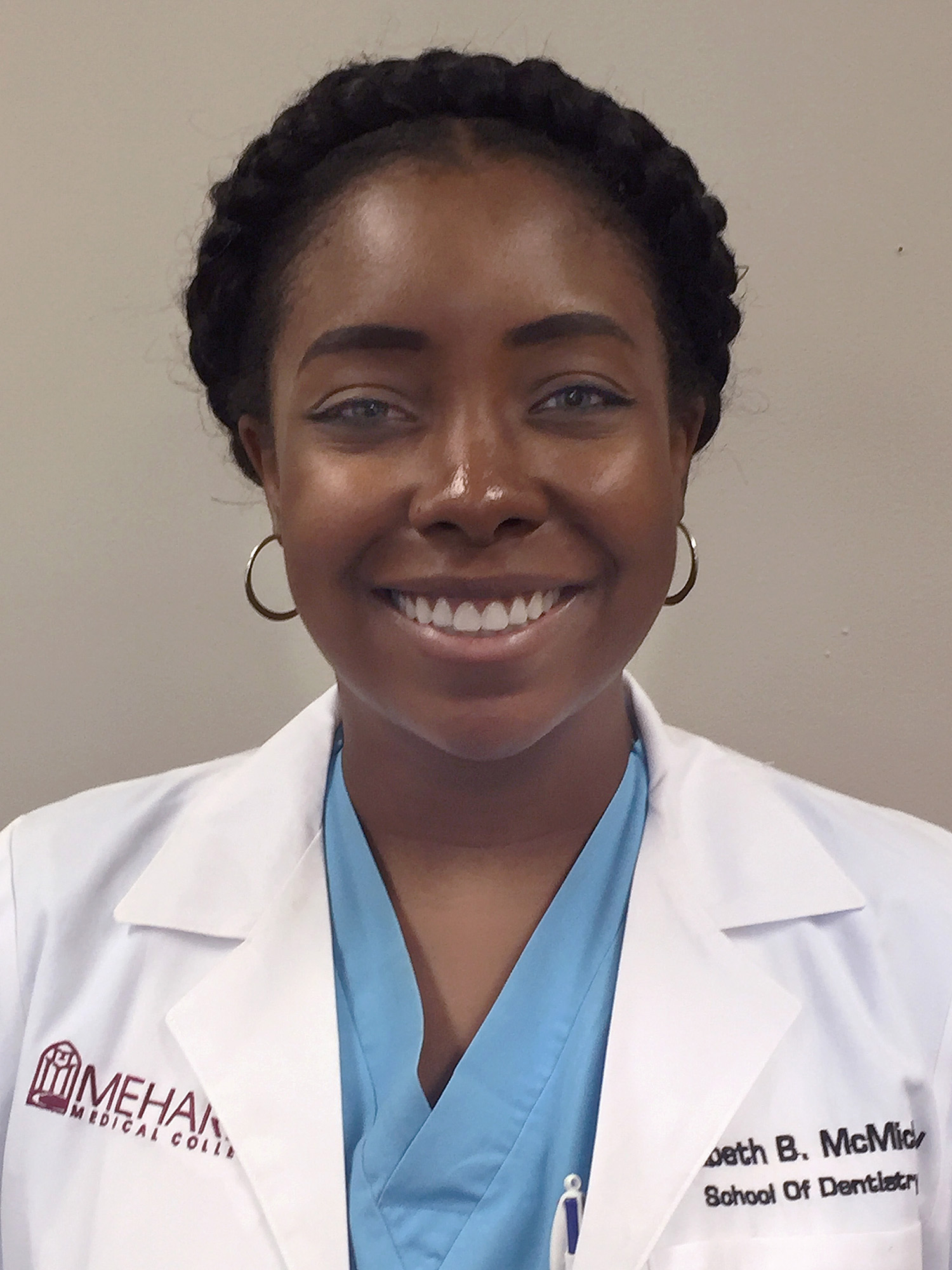 Elizabeth B. McMichael is a senior dental student at Meharry Medical College. Photo by Sandra Long Weaver.