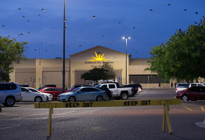 Casa Padre, housed in a former Walmart, is the largest immigration detention center in the U.S. Photo by Mike DuBose, UMNS.