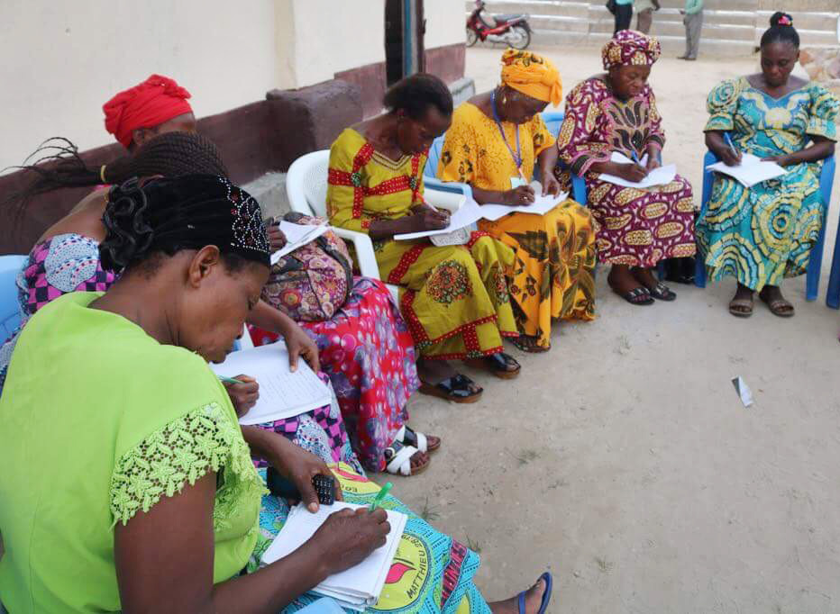 Female pastors take notes during training at the Oriental and Equator Annual Conference in Kisangani, Congo, in July. Photo by Judith Osongo Yanga, UMNS.