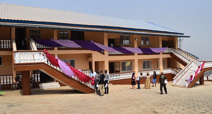 View of the new Bishop Wenner School of Theology at United Methodist University in Sierra Leone. Photo by Phileas Jusu, UMNS.