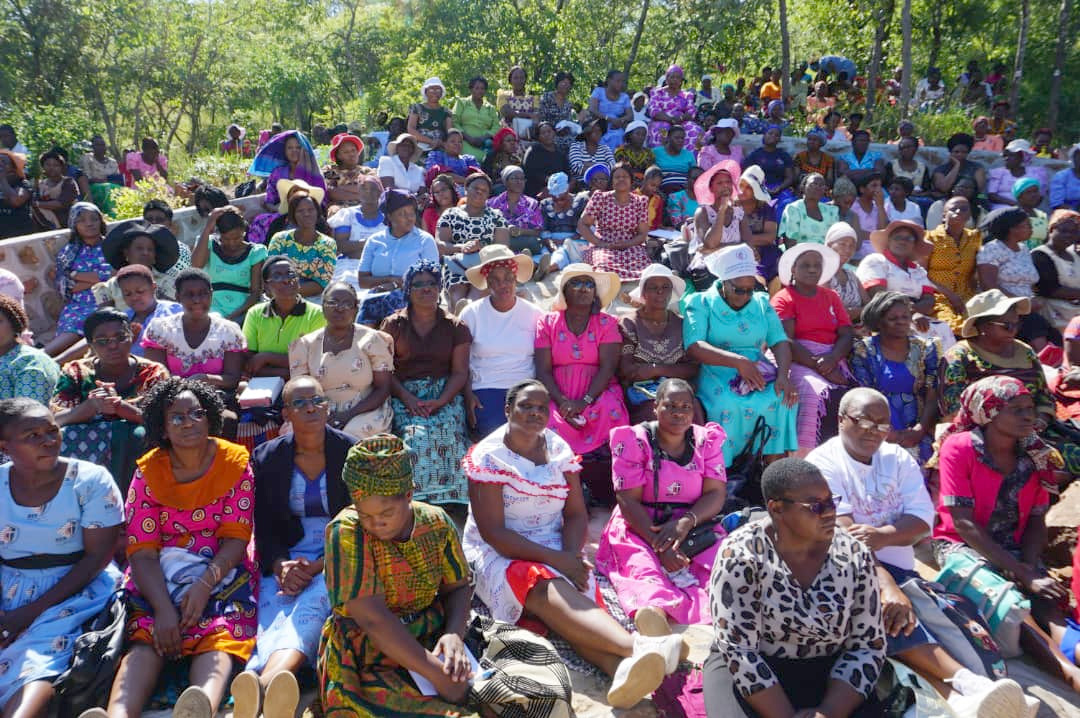 Women from Chisipiti United Methodist Church gather to pray at Mandisodza Mountain near Mutare, Zimbabwe. Photo by Kudzai Chingwe.
