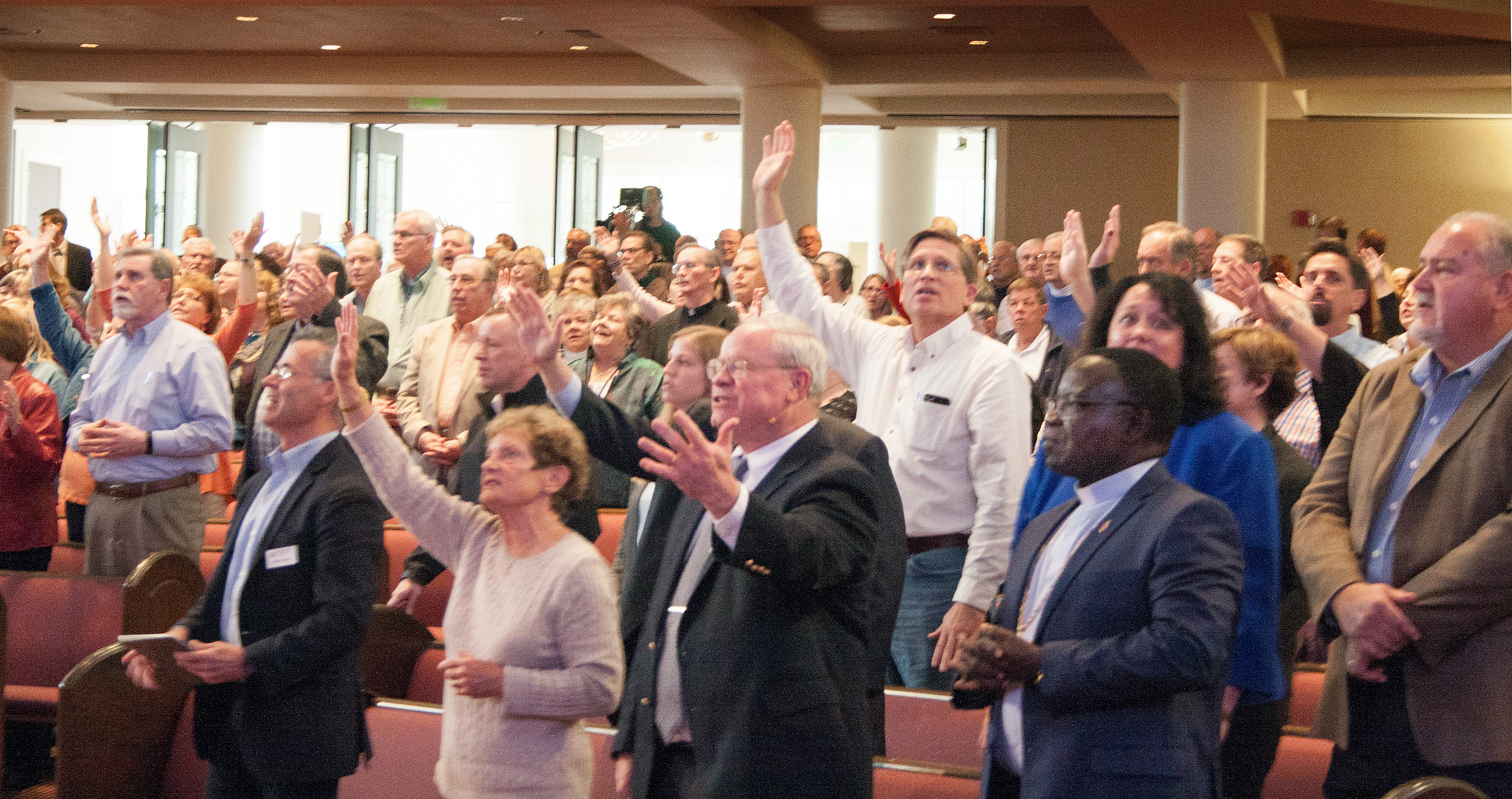 More than 2,500 people joined the Wesleyan Covenant Association’s gathering in November at Mt. Bethel United Methodist Church and in 105 simulcast sites. The group is publicizing some of its plans for the immediate aftermath of the special General Conference. Photo by Kathy L. Gilbert, UMNS.