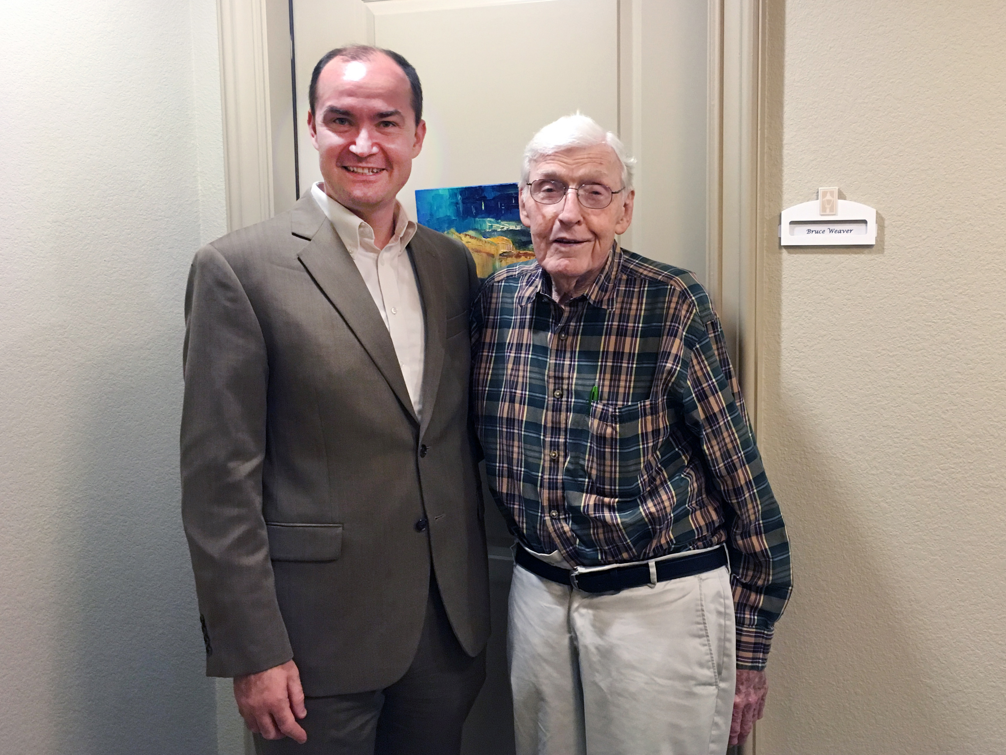 The Rev. Sergei Nikolaev (l), president of Moscow Theological Seminary of The United Methodist Church, enjoyed a close friendship with the Rev. Bruce Weaver (r), and this photo shows a visit they had in the Dallas area two years ago. Weaver was the first leader of the Russia Initiative, which began with United Methodist relief work in Russia, and expanded to support for pastors and churches. Photo courtesy Sergei Nikolaev.