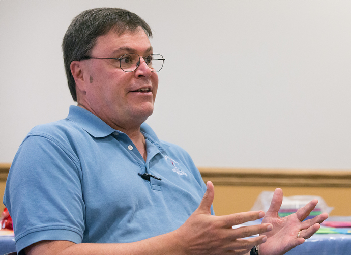 The Rev. Barry Steiner Ball, a retired agent of the Drug Enforcement Administration, heads an initiative of the West Virginia Conference of The United Methodist Church to help churches deal with the opioid crisis. Photo by Mike DuBose, UMNS.