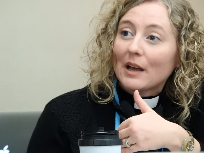 The Rev. Katie Dawson is among a group of Iowa Conference clergy saying they are willing to perform same-sex weddings despite a church law ban. Photo by Sam Hodges, UMNS.