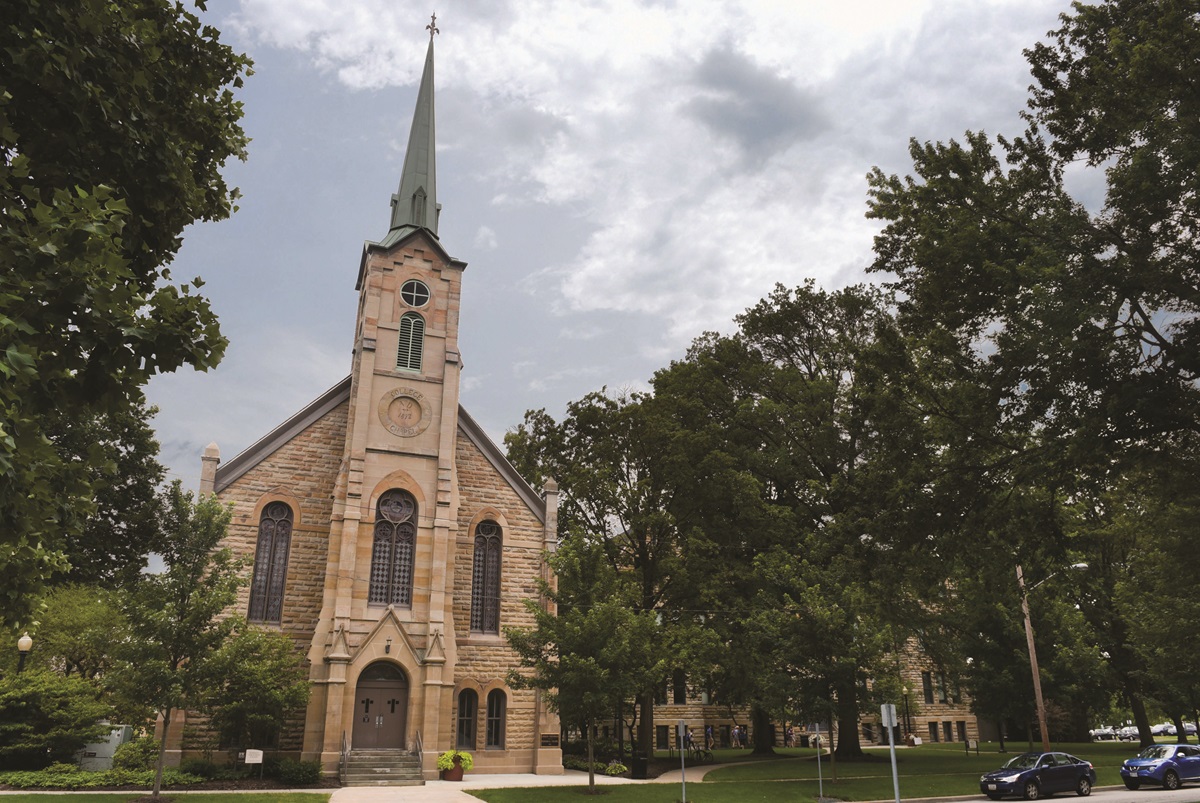 Lindsay Crossman Chapel on Seminary Street at Baldwin Wallace college.  Photo courtesy of Baldwin Wallace University. Lindsay Crossman Chapel on Seminary Street at Baldwin Wallace college.  Photo courtesy of Baldwin Wallace University.