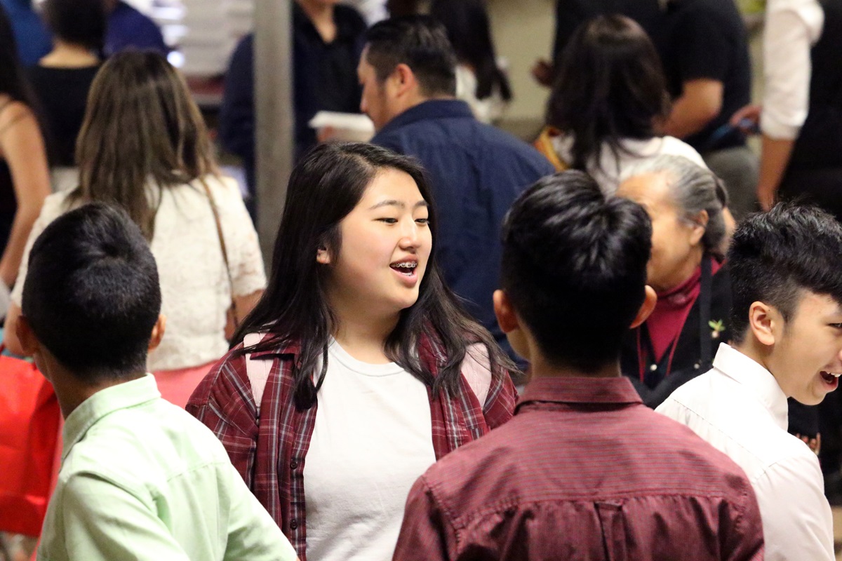 Young people fill the fellowship hall of ChristWay United Methodist Church in Milwaukee. At one time the church was concerned with insufficient financial resources. Now they don’t have enough Sunday school rooms and parking spaces for their growing congregation. Photo by Thomas Kim, UM News. Young people fill the fellowship hall of ChristWay United Methodist Church in Milwaukee. At one time the church was concerned with insufficient financial resources. Now they don’t have enough Sunday school rooms and parking spaces for their growing congregation. Photo by Thomas Kim, UM News.
