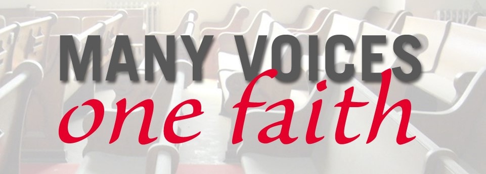 ‘다양한 목소리, 한 믿음(Many Voices, One Faith)’은 연합감리교회 내 관심 있는 주제에 관한 신학적 관점을 공유하고, 오늘날 연합감리교인이 된다는 것이 무엇을 의미하는지 이해를 돕기 위한 포럼이다. ‘다양한 목소리, 한 믿음(Many Voices, One Faith)’은 연합감리교회 내 관심 있는 주제에 관한 신학적 관점을 공유하고, 오늘날 연합감리교인이 된다는 것이 무엇을 의미하는지 이해를 돕기 위한 포럼이다.