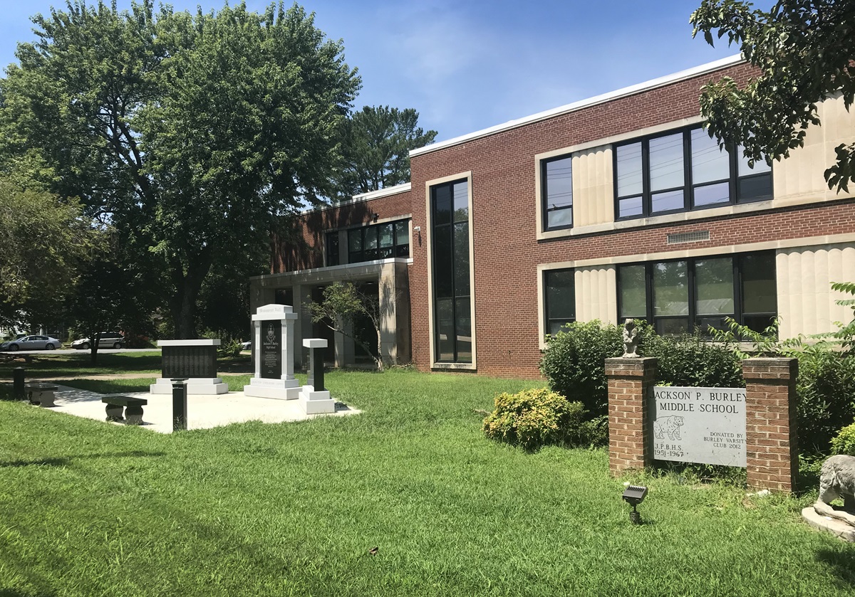 This is Burley Middle School in Charlottesville, Va., where the nondenominational church Mission Charlottesville meets on Sundays. UM News photo. This is Burley Middle School in Charlottesville, Va., where the nondenominational church Mission Charlottesville meets on Sundays. UM News photo.