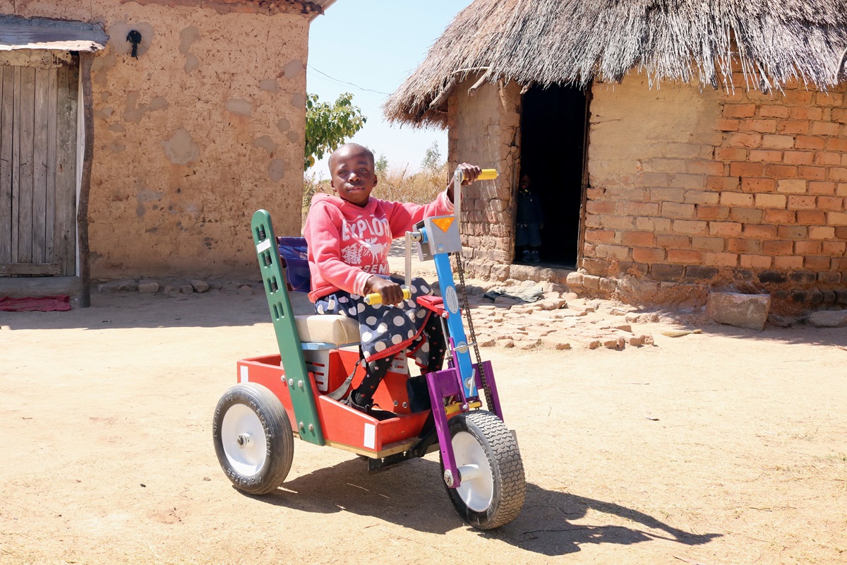 Wheelchair opens new doors for girl in rural Zimbabwe