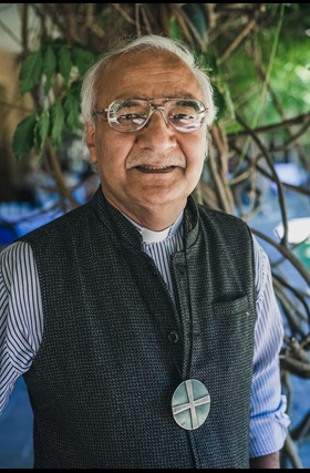 The Rev. Inderjit Bhogal speaks during the 2018 Methodist Conference in Nottingham, England. Bhogal, a theologian, former president of the British Methodist Conference and founder of the City of Sanctuary movement, is a recipient of the 2018 World Methodist Peace Award. Photo by Alex Baker, Methodist Conference.