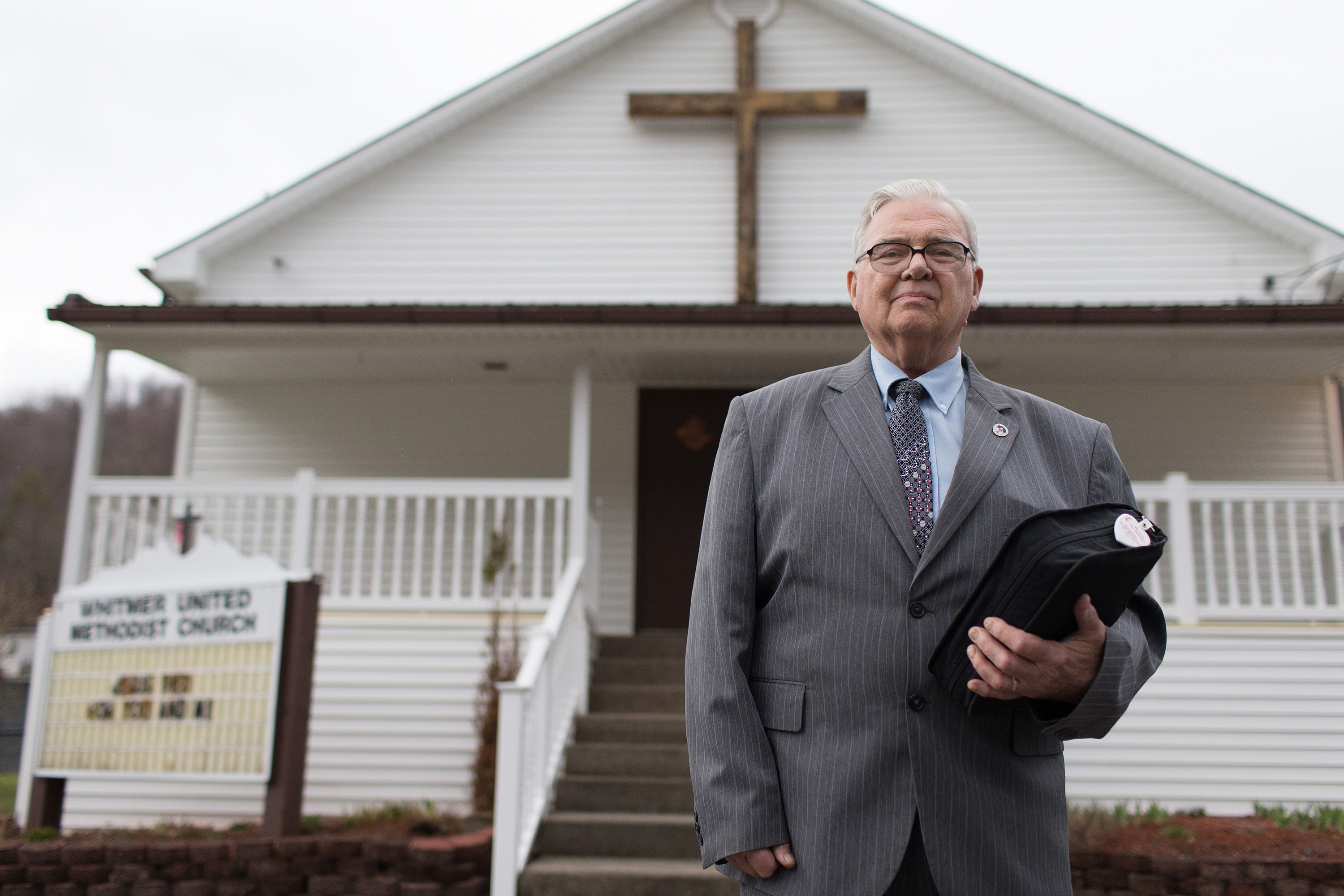 The Rev. Earl Bible is pastor of four churches in the Mountains of West Virginia, including Whitmer United Methodist Church in Seneca Rocks. Photo by Mike DuBose, UMNS.