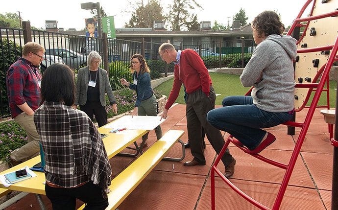 More than 200 United Methodists worked in groups to formulate ideas for a “fresh Methodism” which affirms LGBTQ people and their role in the church. Photo by Kathy L. Gilbert, UM News.