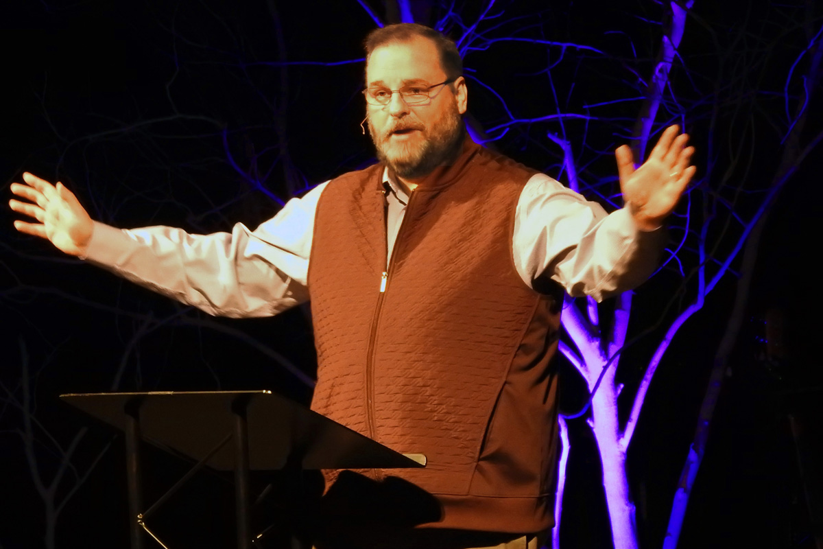The Rev. Chris Ritter gives the keynote talk at a Jan. 25 gathering of traditionalist United Methodists, held in Trussville, Ala. Discussion focused on the prospect of a new denomination for traditionalists and on details of a “Protocol of Reconciliation & Grace Through Separation.” Photo by Sam Hodges, UM News. The Rev. Chris Ritter gives the keynote talk at a Jan. 25 gathering of traditionalist United Methodists, held in Trussville, Ala. Discussion focused on the prospect of a new denomination for traditionalists and on details of a “Protocol of Reconciliation & Grace Through Separation.” Photo by Sam Hodges, UM News.