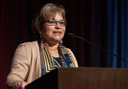 Revda. Lyssette Perez, Pastora en la IMU Oasis en Pleasantville, Nueva Jersey y presidenta de MARCHA. Foto Mike DuBose, Noticias MU.