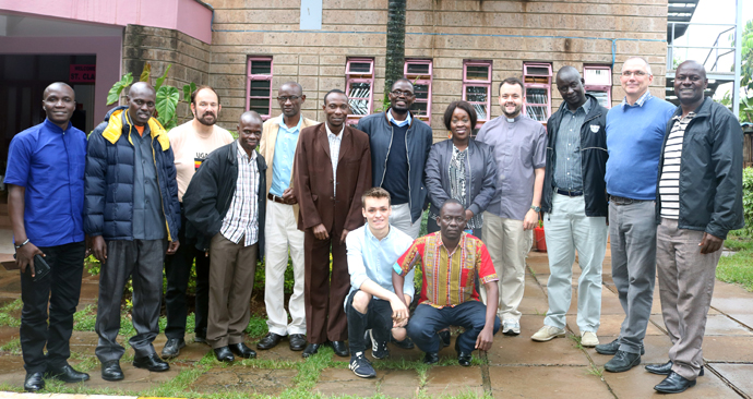 Leaders from four United Methodist East African theological colleges pose with representatives from The United Methodist Church in Central and Southern Europe during an e-Academy training in Nairobi, Kenya. The new e-Academy, Pamoja, is funded by The United Methodist Church in Central and Southern Europe. Photo by Gad Maiga, UM News.