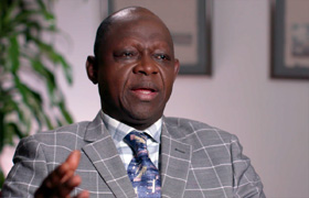 Sierra Leone Bishop John K. Yambasu was a catalyst for the discussions that led to the Protocol for Reconciliation and Grace Through Separation, which would restructure The United Methodist Church into at least two denominations. Video image of Sierra Leone Bishop John K. Yambasu, courtesy of UM News.
