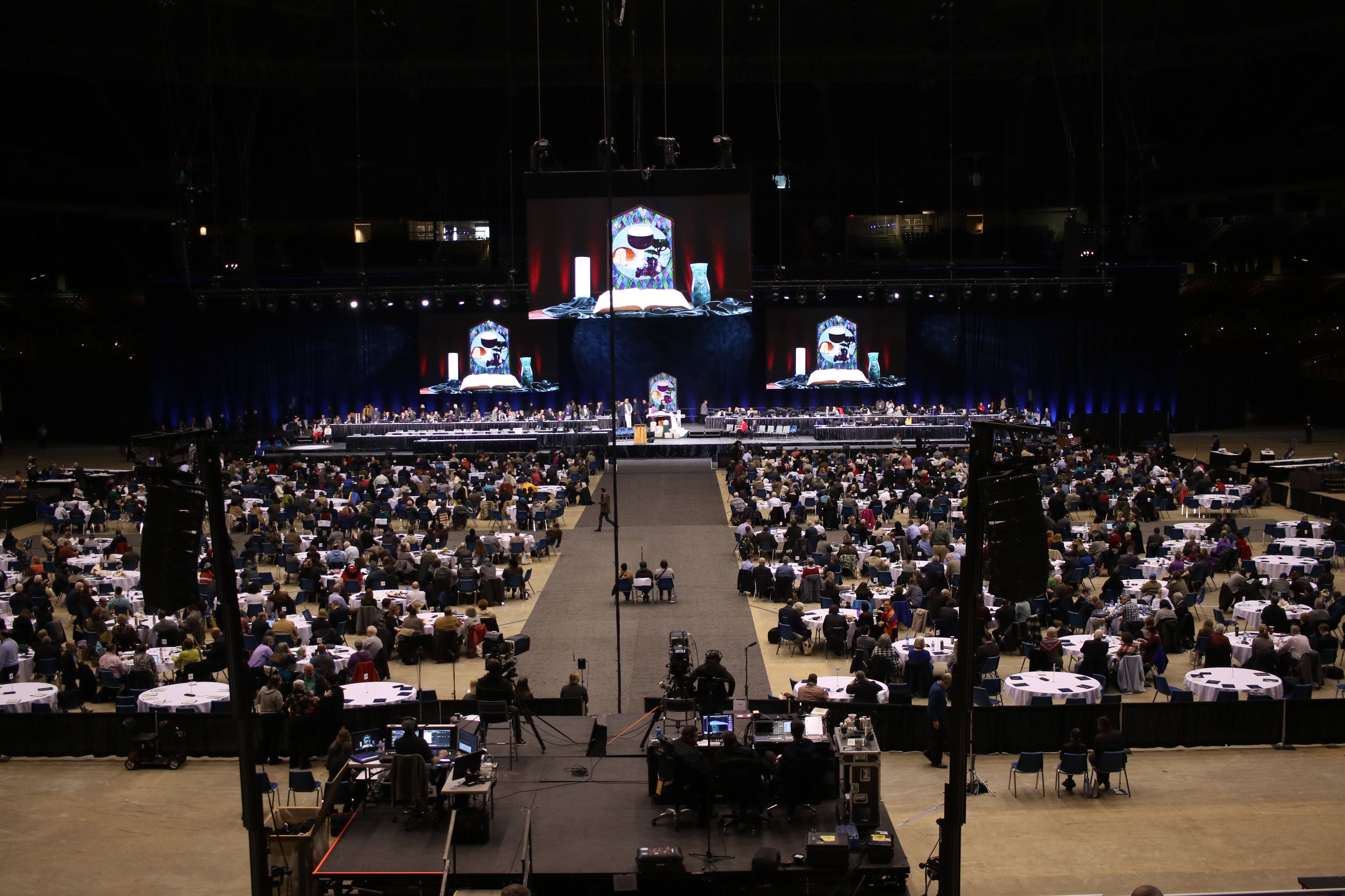2019년 2월 세인트루이스에서 열린 특별총회 첫 날 모습. 사진, 김응선 목사, 연합감리교뉴스.