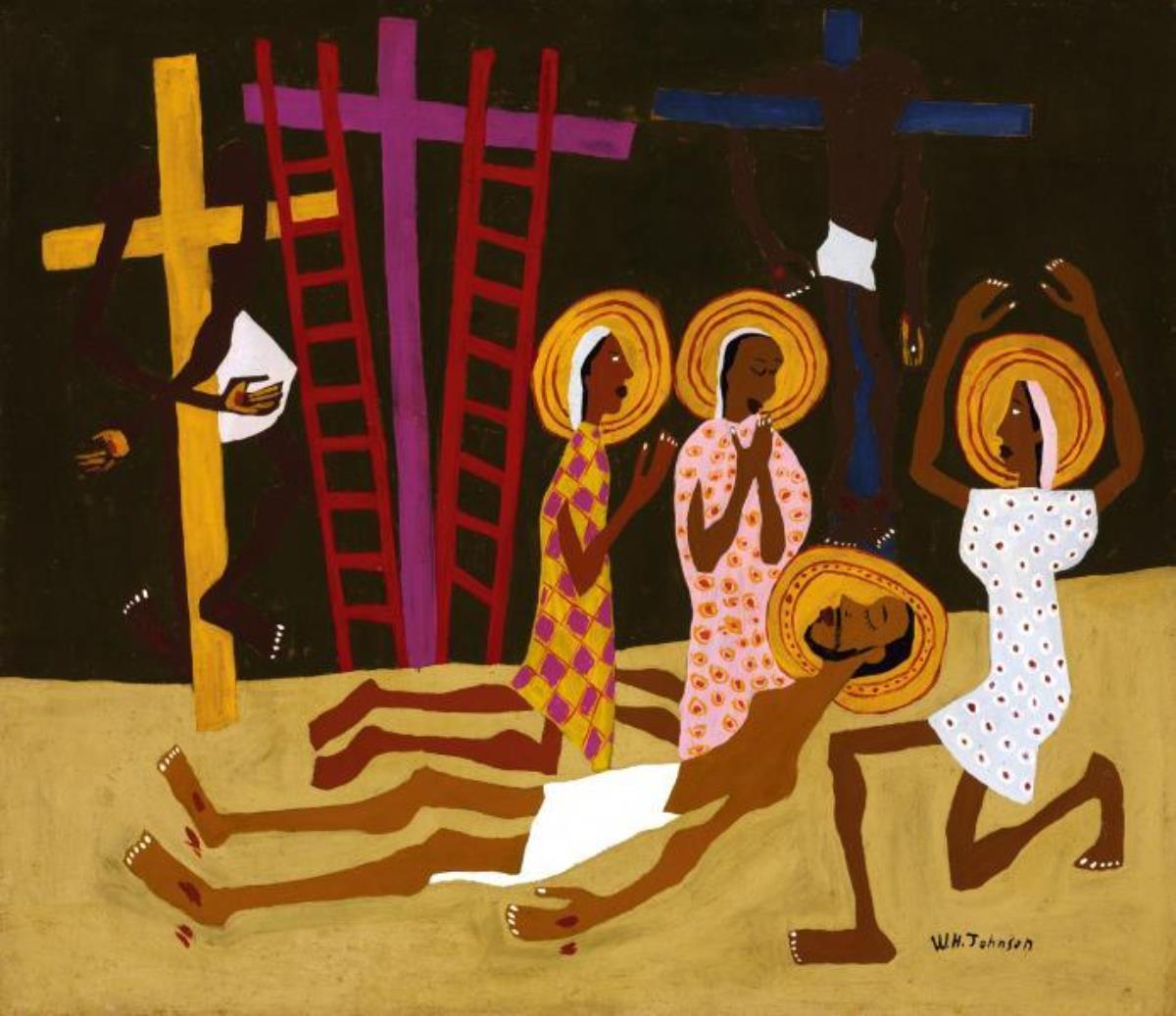 그림, 윌리엄 존슨의 <탄식(Lamentation)>, 스미스소니언 아메리칸 아트뮤지엄.