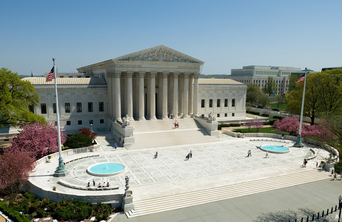 A view of the U.S. Supreme Court, the highest court in the federal judiciary. Native Americans pronounced themselves stunned and happy at a July 9 ruling by the court affirming their jurisdiction over criminal prosecutions of tribe members on reservations in Oklahoma. Photo courtesy of the Architect of the Capitol. A view of the U.S. Supreme Court, the highest court in the federal judiciary. Native Americans pronounced themselves stunned and happy at a July 9 ruling by the court affirming their jurisdiction over criminal prosecutions of tribe members on reservations in Oklahoma. Photo courtesy of the Architect of the Capitol.