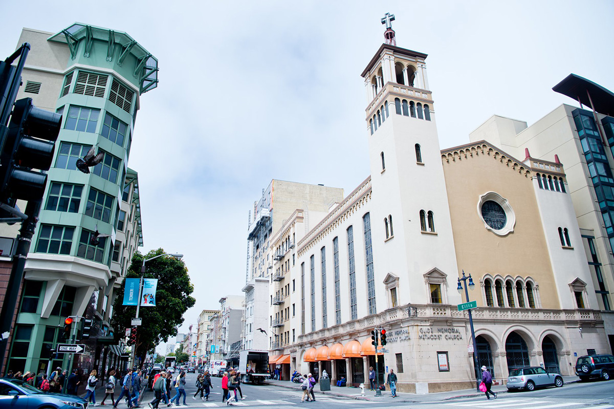 Glide Memorial Methodist Church in San Francisco is leaving The United Methodist Church under a multimillion dollar legal settlement, but retaining its building. Photo by Rob Alain, courtesy of Glide Memorial Methodist Church.