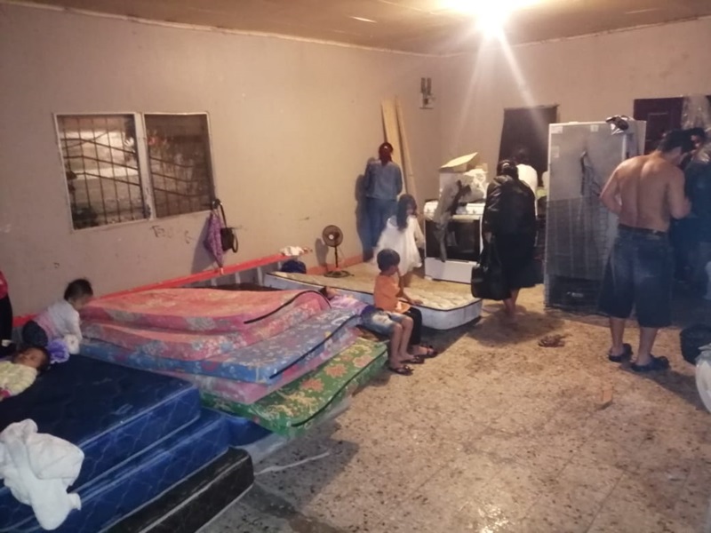 Algunas iglesias metodistas unidas están sirviendo de refugio a las familias damnificadas en las zonas afectadas por el huracán. Foto cortesía de la Misión Metodista Unida de Honduras.