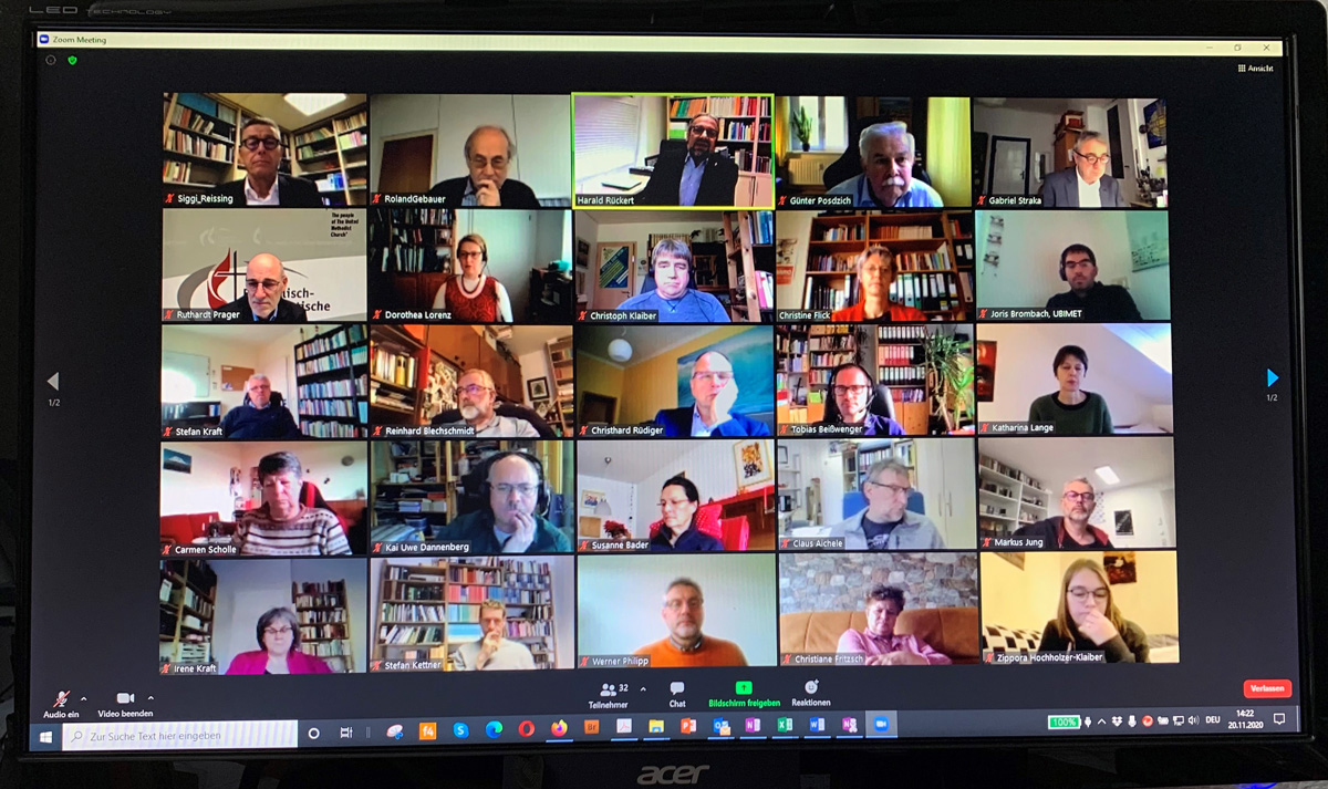 The Executive Committee of the United Methodist Church in Germany agreed to become more open and inclusive on matters relating to human sexuality during a video meeting Nov. 20-21. The decision seeks to preserve unity through a perspective of respectful coexistence as a way forward. Photo by Klaus Ulrich Ruof, United Methodist Communications Germany.
