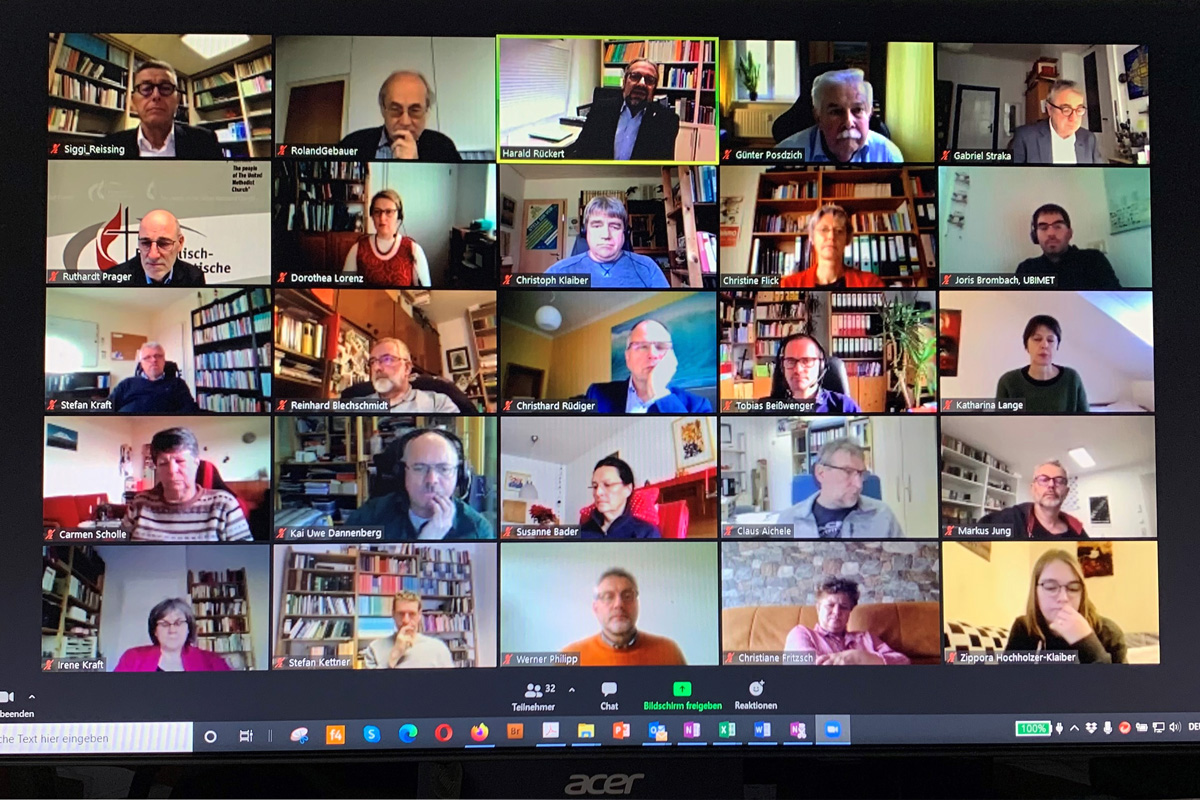 El Comité Ejecutivo de la Iglesia Metodista Unida en Alemania acordó ser más abierto e inclusivo en asuntos relacionados con la sexualidad humana durante una reunión por video del 20 al 21 de noviembre. La decisión busca preservar la unidad a través de una perspectiva de convivencia respetuosa como camino a seguir. Foto de Klaus Ulrich Ruof, Comunicaciones Metodistas Unidas de Alemania.