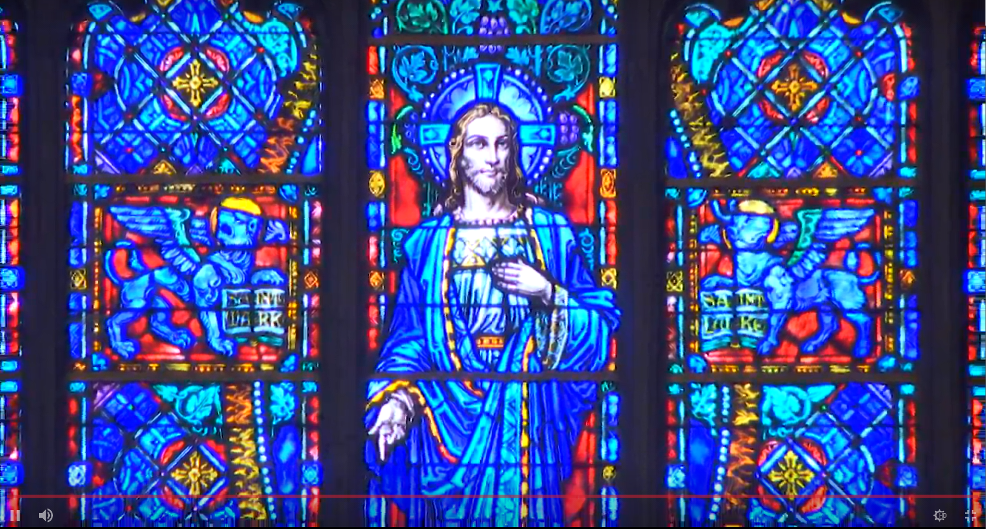 내쉬빌 웨스트엔드 연합감리교회 본당의 스테인드글라스. 사진, 김응선 목사, 연합감리교뉴스. 