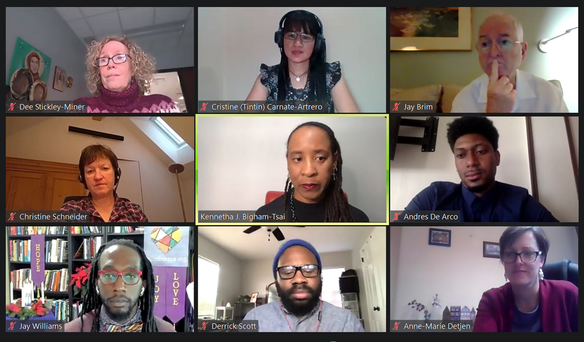 An informal group of General Conference delegates holds the first of two webinars Dec. 1. The delegates discussed feedback they have received from United Methodists about casting a new vision for the denomination. Screenshot of Zoom meeting by UM News.