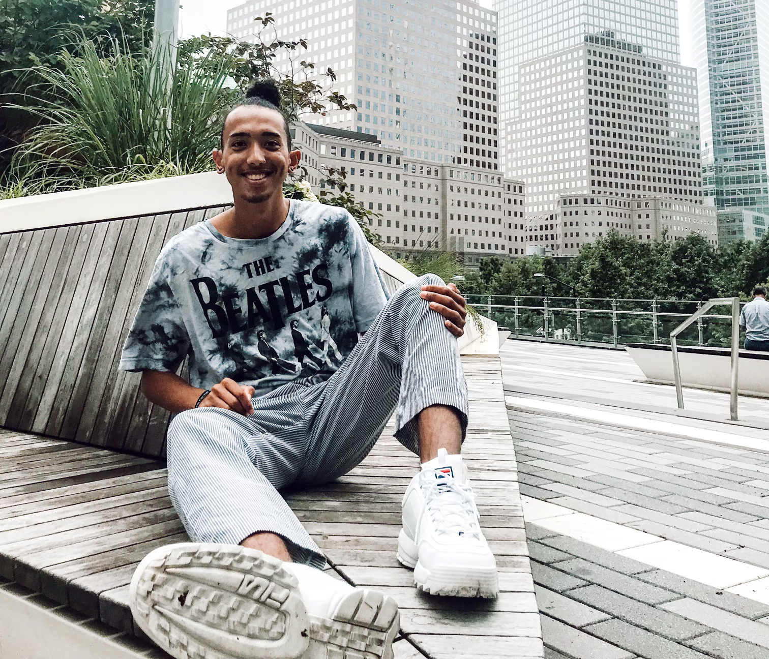 Cam Belk vista la ciudad de Nueva York. Foto cortesía de la Conferencia Anual de Holston.