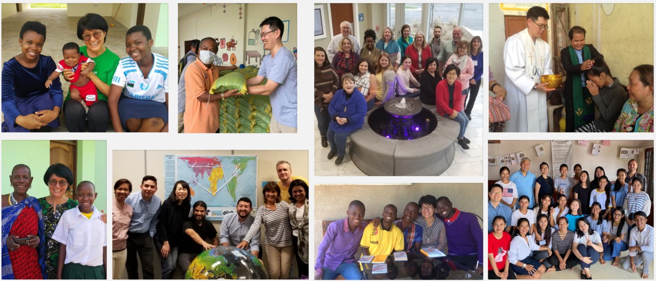 9월 둘째 주 세계선교부가 실시하는 <미션위드> 온라인 강의에는 선교사들이 자신들이 현지에서 경험한 하나님의 사랑과 은혜 그리고 사역에 관해 간증하고, 기도 제목을 나눌 예정이다. 사진 설명, (상단 왼쪽에서 오른쪽으로) 김영선 목사가  글로벌 미션학교에 입학한 마가렛(왼쪽)과 아이와 친구와 함께, 이순영 목사가 쌀을 나누는 모습, 김은하 선교사가 선교자원사역자 훈련을 마치고, 이순영 목사가 세례식을 인도하는 모습; (하단 왼쪽에서 오른쪽으로) 김영선 목사가 글로벌 미션학교에 입학한 마사이 부족 여학생과, 그레이스 조 선교사가 GBGM 훈련을 받던 선교사들과 함께, 김영선 목사 탄자니아의 제자들과, 그레이스 조 선교사가 몽골 감리교회 여선교회원들과 함께한 모습. 사진 제공, 김영선 목사, 이순영 목사, 김은하 선교사, 그레이스 조 선교사. 