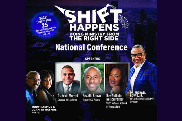 Strengthening the Black Church for the 21st Century meets for a conference Dec. 1-2 in Houston with the theme, “Shift Happens: Doing Ministry from the "Right Side." Flyer courtesy of SBC21.