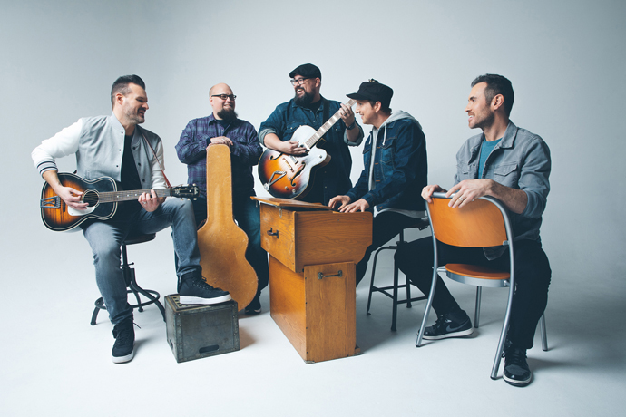 The members of Big Daddy Weave are (from left) Jeremy Redmon, Jay Weaver, Mike Weaver, Joe Shirk and Brian Beihl. Jay Weaver died from complications of COVID-19 on Jan. 2. Photo courtesy of Big Daddy Weave.