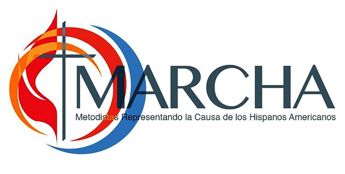 MARCHA (Metodistas Asociados/as Representando la Causa Hispano-Latino Americana) es el caucus que defiende los derechos de la comunidad hispano-latina dentro de La Iglesia Metodista Unida y la Iglesia Metodista de Puerto Rico. Gráfico cortesía de MARCHA.