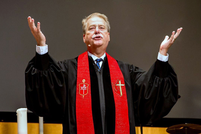 Bishop Kenneth Carter, episcopal leader of the Florida Conference, said he would have “gladly” commissioned and appointed 16 candidates who were not approved by the conference clergy session for provisional membership — an important step toward ordination as a United Methodist elder or deacon. Photo courtesy of the Florida Conference. 