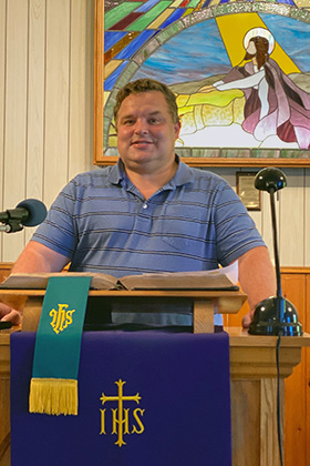 Pastor Jon Fox of Sistersville First United Methodist Church and Friendly United Methodist Church in West Virginia. Photo courtesy of Pastor Jon Fox.