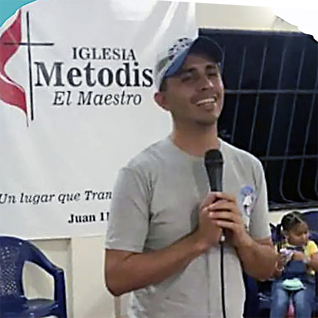 Víctor Ramírez, líder nacional de la juventud CIEMVE, e hijo del Obispo Thoby Ramírez, falleció en este trágico incidente. Foto cortesía de la Federación de Jóvenes Metodistas de Venezuela (FJMV).
