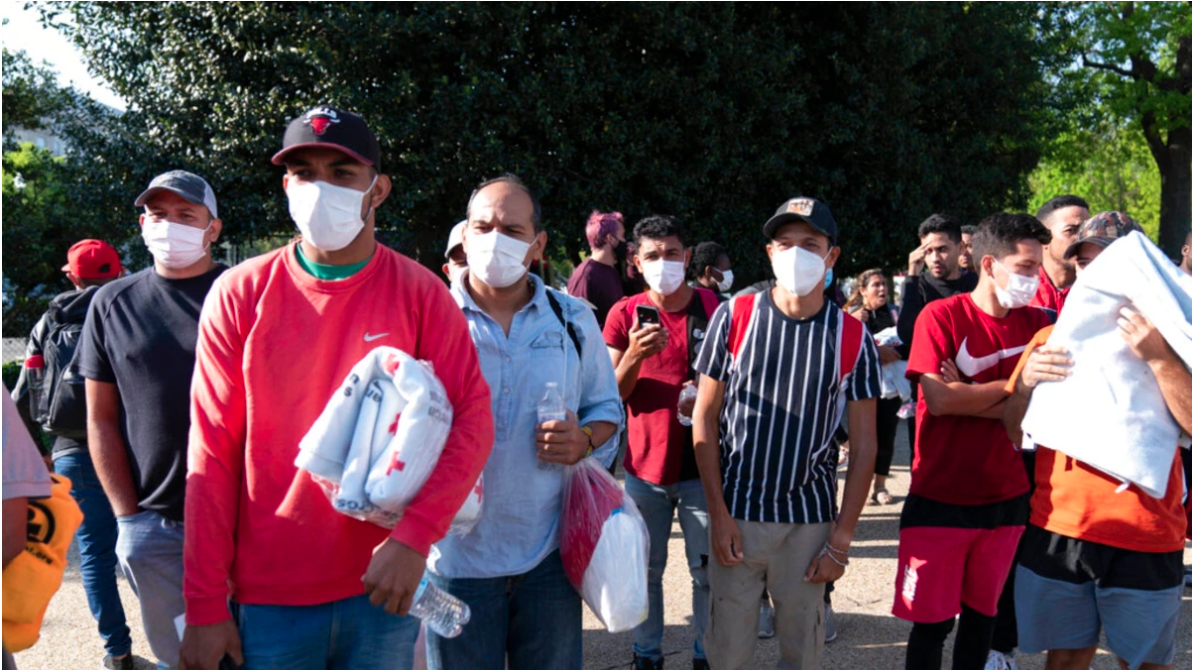 "El Caucus Hispano-Latino De la Iglesia Metodista Unida y Justicia para nuestros Vecinos, denuncian el atropello y la manipulación política que se esta haciendo de personas solicitantes de asilo, proveniente en su mayoría de países latinoamericanos. Foto cortesía de MARCHA.