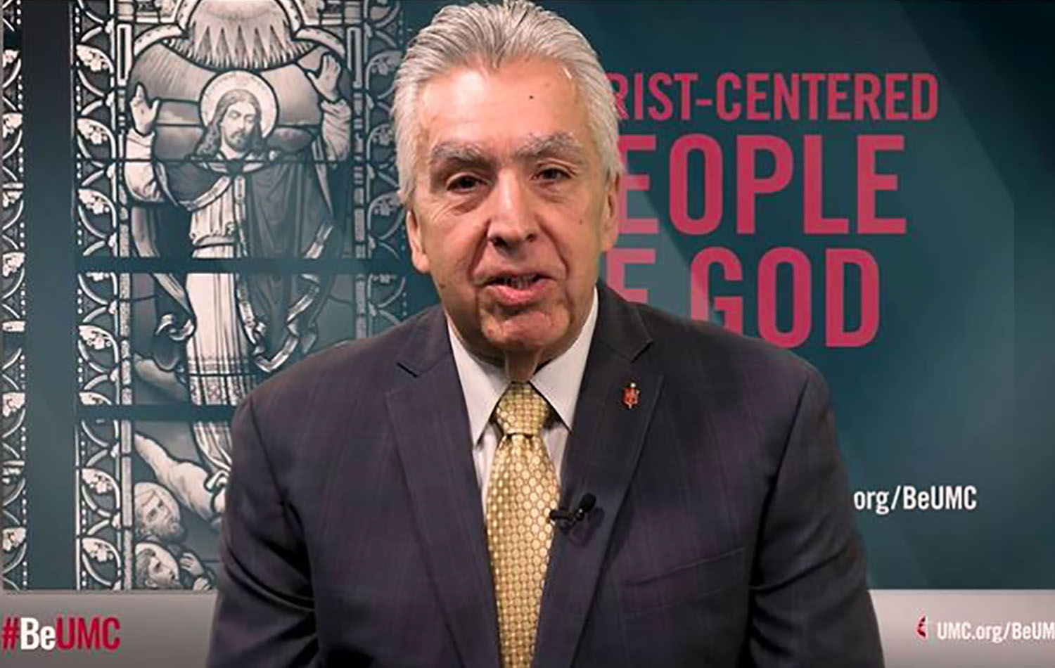 El Obispo Rubén Sáenz será honrado proximo 14 de noviembre en el campus de Southern Methodist University (Universidad Metodista del Sur. En la imagen el Obispo Saenz declara en un video el porque sigue siendo un metodista unido. Foto de archivo UMCOM.