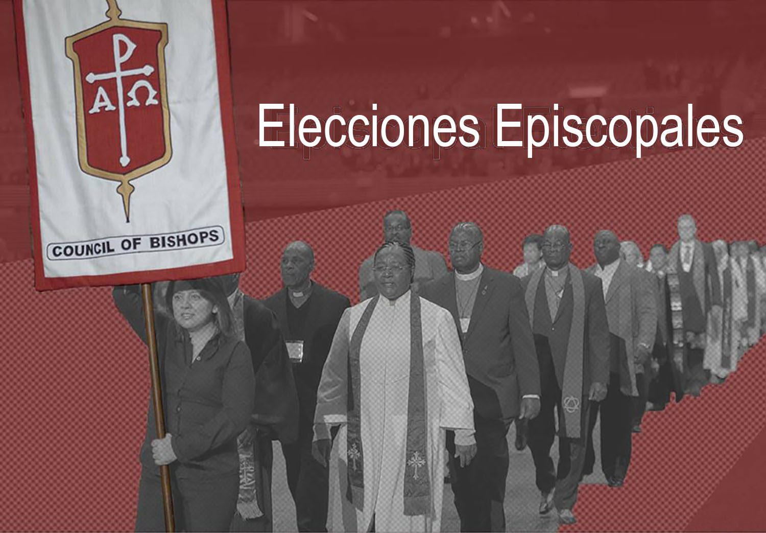 Por primera vez desde 2016, serán elegidos/as nuevos/as obispos/as en La Iglesia Metodista Unida en los EE.UU., entre el 2 y el 5 de noviembre, por los/as respectivos/as delegados/as representantes de las cinco áreas o jurisdicciones: nor-central, nor-este, sur-central, sur-este y oeste. Foto origina: Paul Jeffrey. Gráfico original: Laurens Glass, versión en español: Rev. Gustavo Vasquez, Noticias MU.