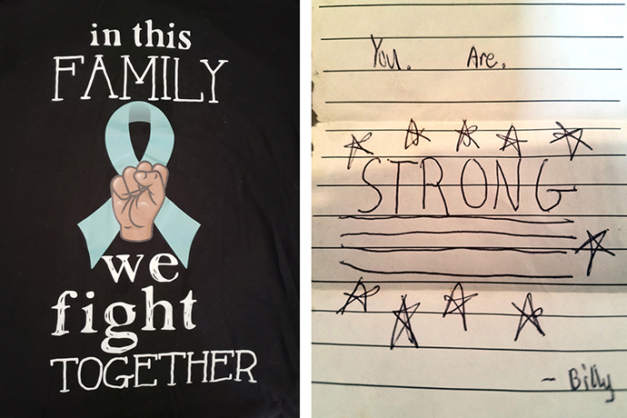 Church members, family and friends wore “Team Jennifer” T-shirts and sent encouraging messages when Jennifer Loud underwent a double-lung transplant in 2020. “They organized 24-hour prayer vigils,” Loud said. Photo courtesy of Jennifer Loud.