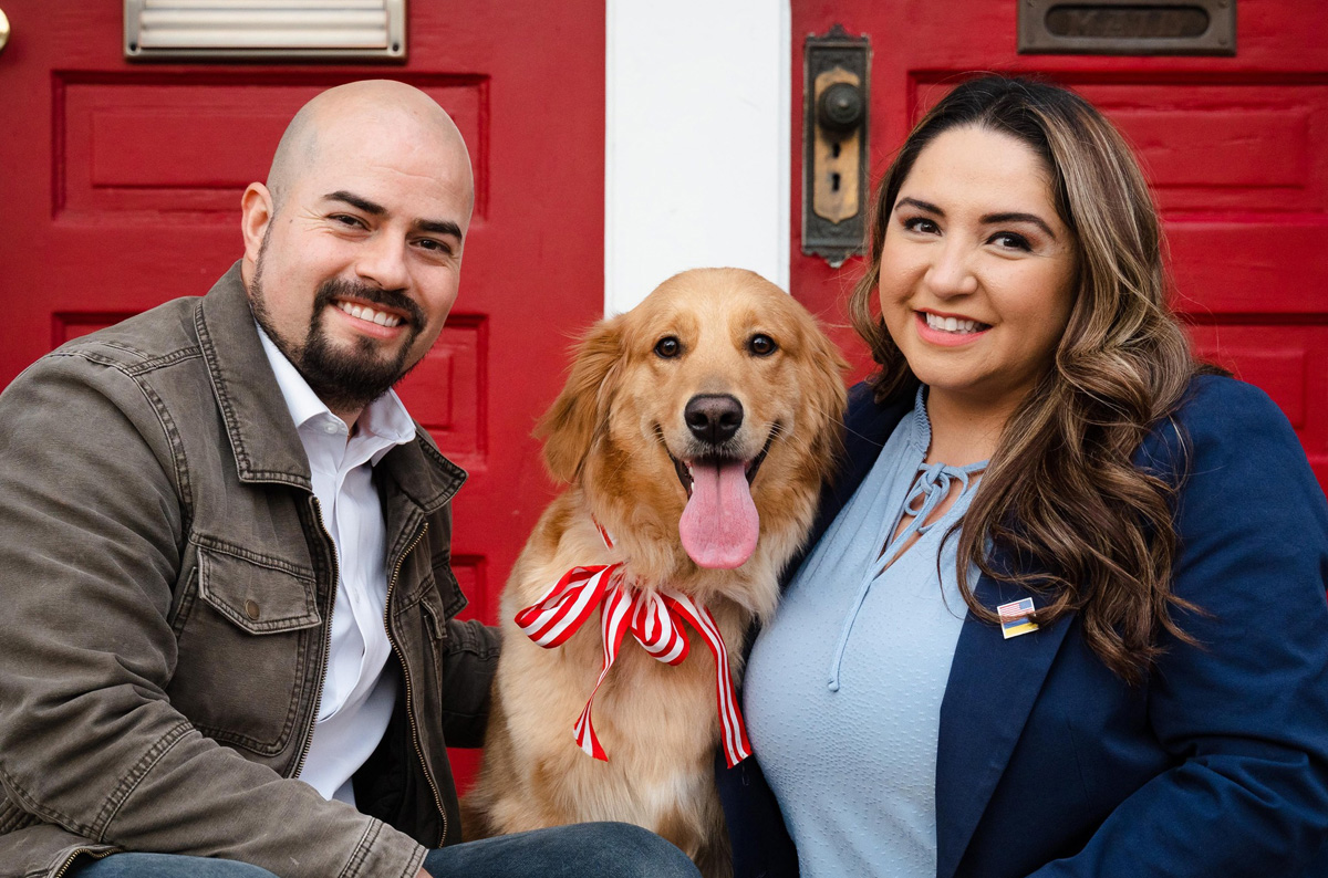 Rep. Delia Ramírez Hernández (D-Ill.) was elected Nov. 8, 2022, to serve in the 118th U.S. Congress as its first United Methodist Latino woman. Her husband, Boris Hernández, supports Ramírez Hernández in her political career and in the service that she provides to the communities that she represents. Photo courtesy of Delia Ramirez.