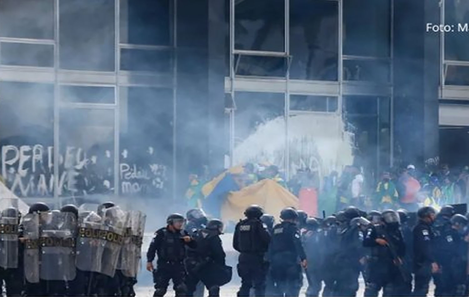 El pasado 8 de enero de 2022, grupos que protestaban por los resultados electorales de octubre de 2022, irrumpieron violentamente en la sedes de los poderes públicos en la capital de Brasil, ocasionando multiples danos y la detención de mas de 1000 personas. Foto cortesía Iglesia Metodista de Brasil.