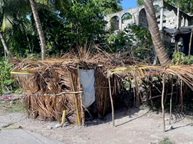 Repeated earthquakes and tropical storms coupled with poverty and widespread crime make it hard for Haitians to rebuild homes. Many people live in temporary shelters. Photos by David Draeger, Methodist Church of Haiti mission volunteer coordinator.