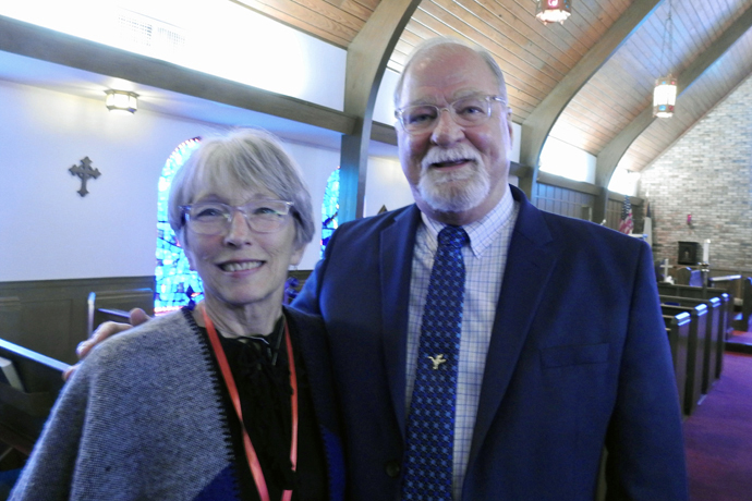 The Rev. Jerry Neff and his wife, Laura, are driving from Galveston, Texas, to Jasper, Texas, and back each weekend, a total of six hours. In Jasper, Jerry Neff leads the new United Methodist Church of the Pines, consisting of East Texans who chose to remain United Methodist after their local churches disaffiliated. Photo by Sam Hodges, UM News. 