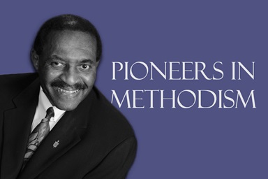 Bishop Woodie W. White, the first executive secretary of the General Commission on Religion and Race and the first Black person to head a United Methodist general agency, was tasked with the oversight of the merger of the Central Jurisdiction annual conferences and the geographical annual conferences. Photo courtesy of the Council of Bishops; graphic by Laurens Glass, UM News. Bishop Woodie W. White, the first executive secretary of the General Commission on Religion and Race and the first Black person to head a United Methodist general agency, was tasked with the oversight of the merger of the Central Jurisdiction annual conferences and the geographical annual conferences. Photo courtesy of the Council of Bishops; graphic by Laurens Glass, UM News.