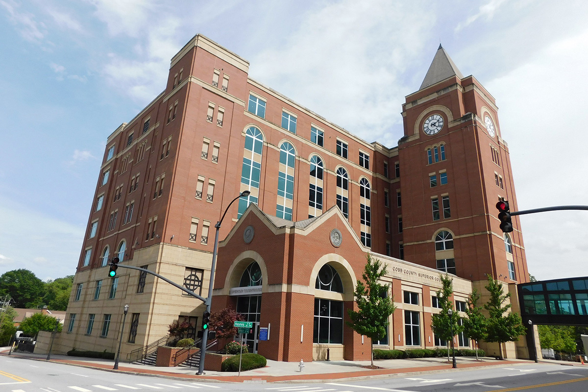 Cobb County Superior Courthouse in Marietta, Georgia. Nearly 200 churches are suing the North Georgia Conference leadership seeking both disaffiliation from The United Methodist Church and punitive damages. Photo by Jimmy Emerson, DVM via Flickr.