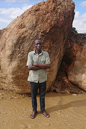 Herve Cibugi Eli, a 26-year-old United Methodist student at the Higher Pedagogical Institute of Bukavu, lost his parents and 11 other family members after flooding May 4 and 5 in Kalehe, Congo. Photo by Philippe Kituka Lolonga, UM News.