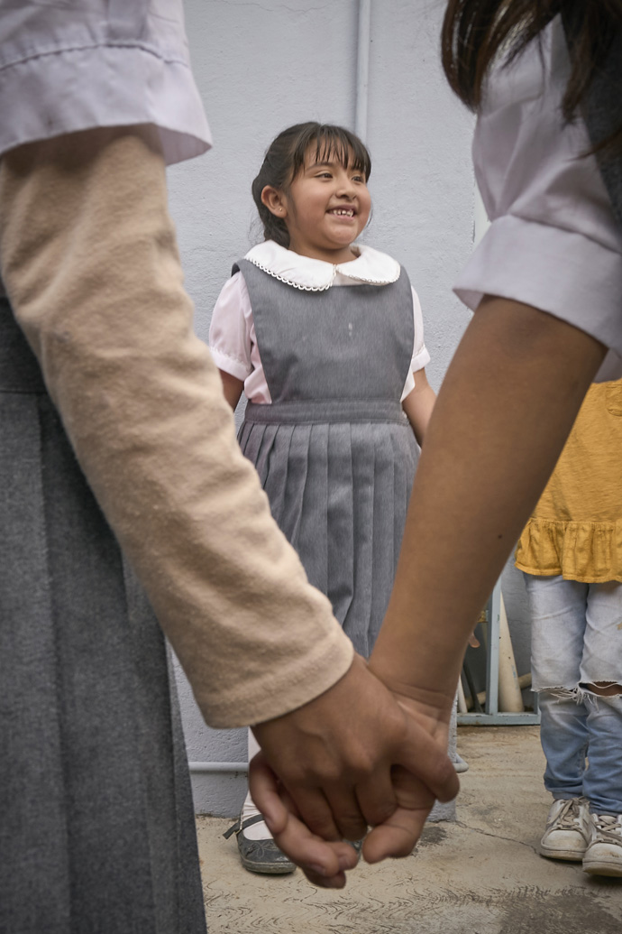 Children play at a clinic run by the Methodist Church of Mexico in the village of San Andrés Tlalamac, Mexico. Residents, mostly small farmers, have been hard hit by climate change and cannot keep the clinic operating normally. Photo by the Rev. Paul Jeffrey, UM News.